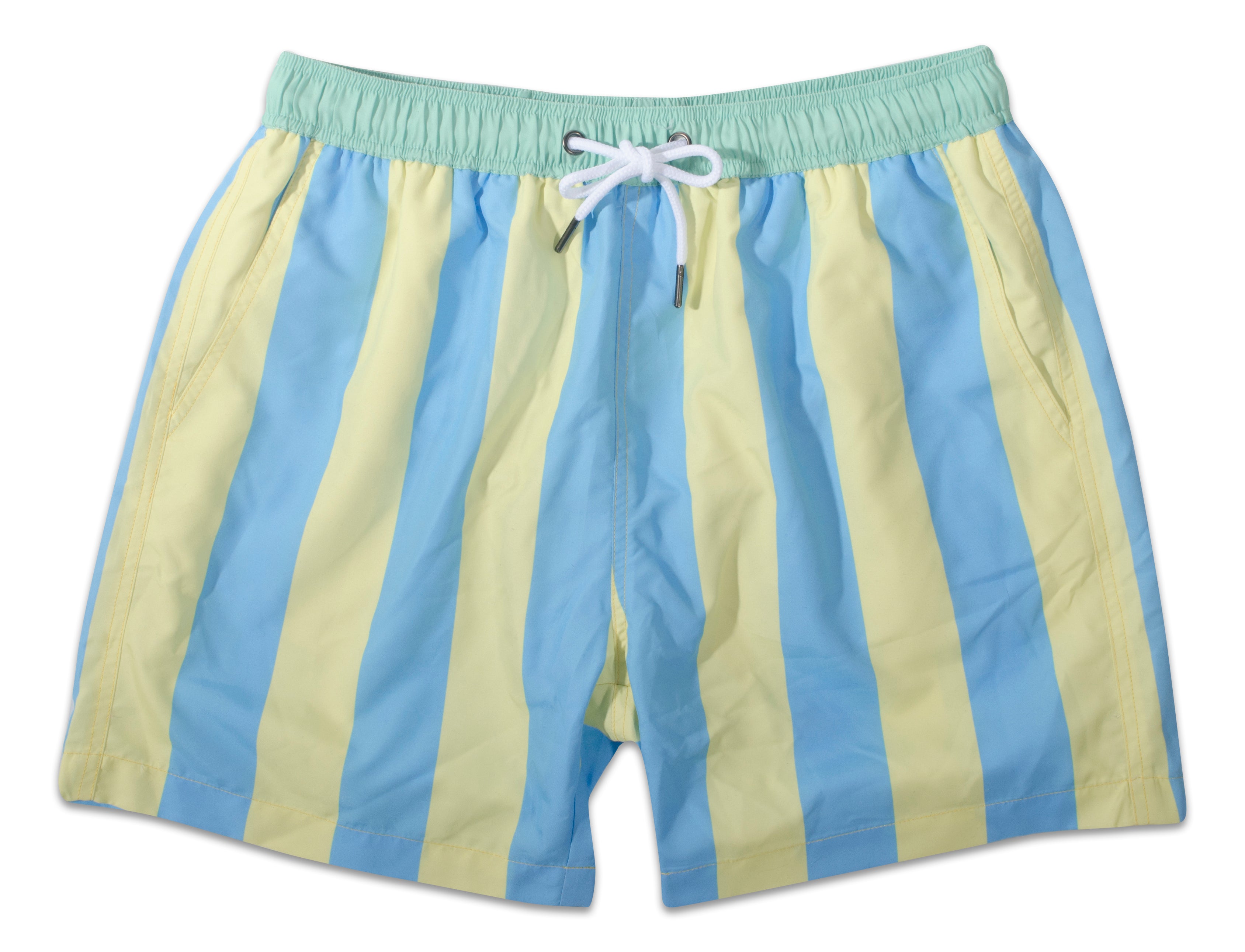 Yellow and Blue Stripe – Rui Swimwear